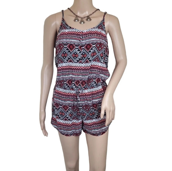 Garage Multicolor Tribal Print Romper - Picture 1 of 4